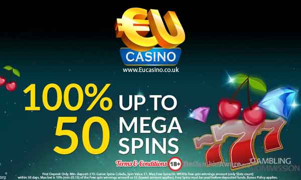 EU Casino Bonus: Claim 50 Mega Spins - Casino Bonus Checker