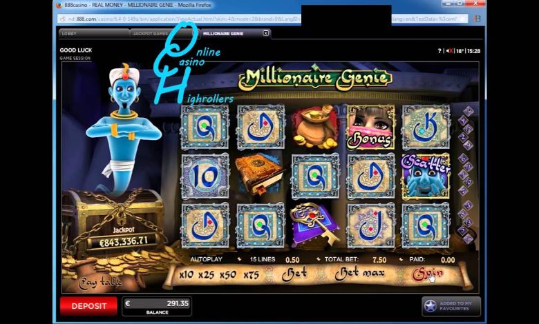Millionaire Genie - Scatter Free Spins Bonus Game - Online Casino High ...